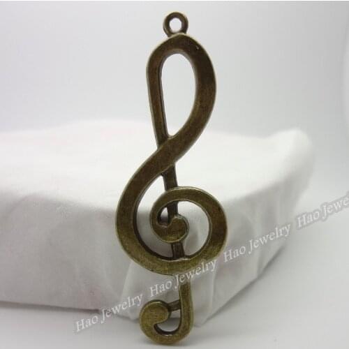 15pcs Vintage Charms Note Pendant Antique bronze Fit Bracelets Necklace DIY Metal Jewelry Making
