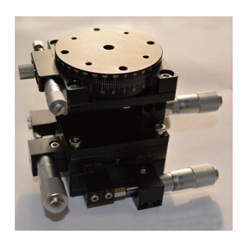 4-Axis XYZR Trimming Platform Manual Linear Stage Bearing Tuning Sliding Table V