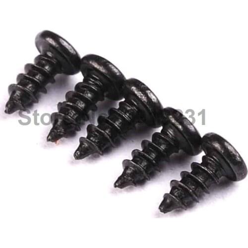 50PCS M2*5 Round Head Pointed Tail Tapping Screw