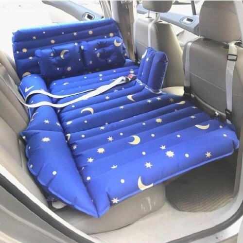 Car Air Inflatable Travel Mattress Bed Multi Functional Sofa Pillow Outdoor Camping Mat Baby inflatable bed with hang belt