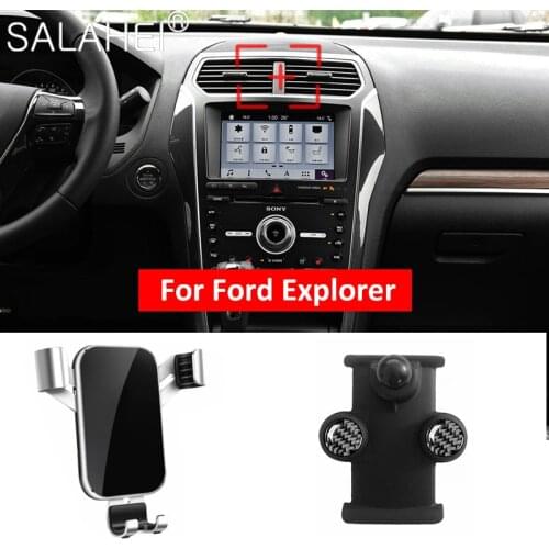 Car Mobile Phone Holder For Ford EXPLORER 2016-2019 2018 2017 XLT Interior Dashboard Support Car Accessories Mobile Phone Holder