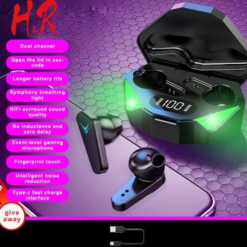 TWS Wireless Headphones with Microphone Touch Control Gaming Earbuds HIFI Mini In-ear Earphone Sport Running Headsets For Xiaomi