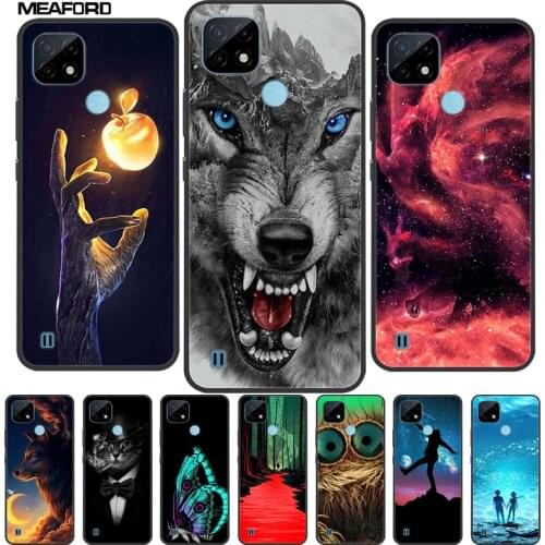 For Realme C21 Case Cartoon Soft TPU Silicone Phone Case For OPPO Realme C21 C 21 6.5" Case Protective Back Cover for RealmeC21