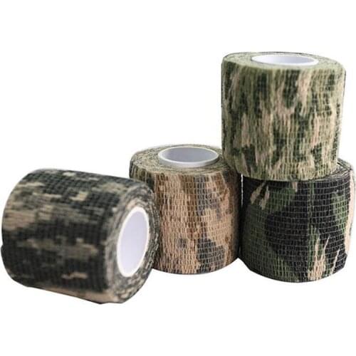 Elastic Camouflage Waterproof Stealth Camo Wrap Tape for Camera Torch Telescope Protector