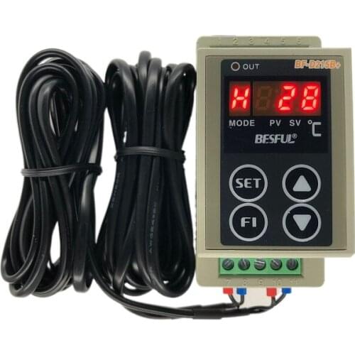 BESFUL BF-D215B+ temperature difference controller guide rail type microcomputer temperature difference meter backwater control