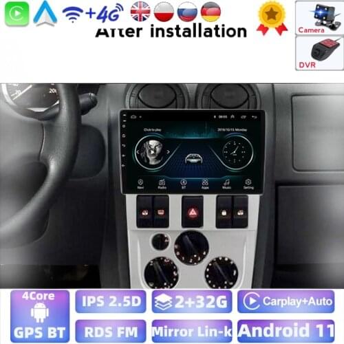GPS Android Wifi For Renault Logan 1 L90 2004 2005 2006 2007 2008 2009 Car Radio Multimedia Player Navigation Video BT SWC