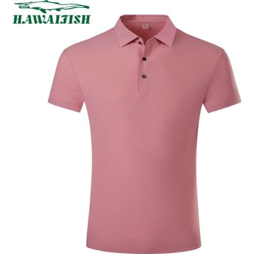Hawaifish brand men polo shirt Ice silk summer fashion trend camisa masculina hot sale casual Social Short Sleeve Mens Shirts