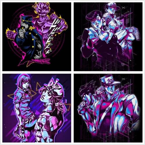 Canvas Poster HD Printed Painting JoJos Bizarre Adventure Japan Anime Pictures Modular For Living Room Home Decoration Wall Art