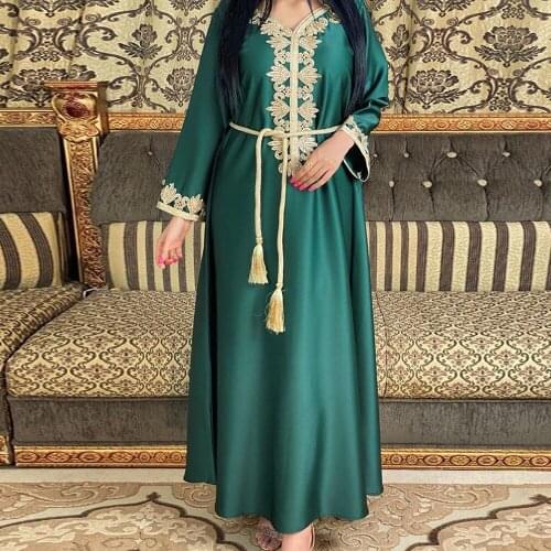 Eid Abaya Dubai Turkey Muslim Dress Islam European Clothing Dresses Abayas For Women Robe Longue Musulman De Moda Jalabiya Femme
