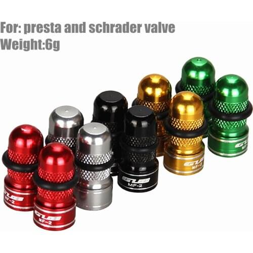 Quality 2pcs/Lot GUB MF-2 Bicycle rim Cycling Anodized Dust Cover Tyres Wheel Tire AV/FV presta valve cap for MTB bike schrader