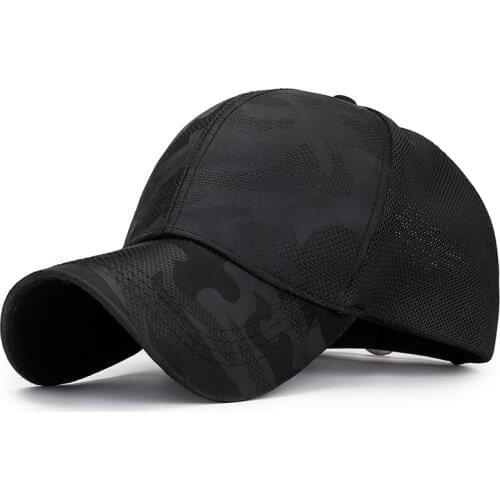 2019New summer camouflage mesh hat, fashion outdoor leisure sunshade breathable baseball cap men and women sun hat free shipping