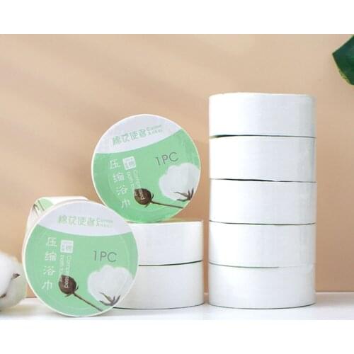 Compressed bath towel sheet disposable portable bath cleaning wipes for family outdoor travel hiking hotel soft and durable