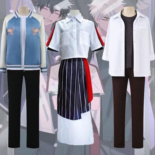 Anime DEVIL GAME LINK CLICK Cheng Xiao Shi Lu Guang Qiao Ling Cosplay Costumes Underwear Pants Coat Uniform Full Sets Women Men