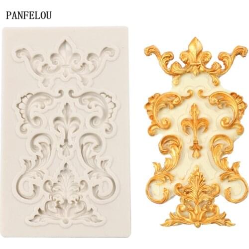 DIY lace line Cakes Molds Silicone Mold Fondant Cake Chocolate Soap Candy Biscuit Sugar Mold Baking Kitchen Accessories