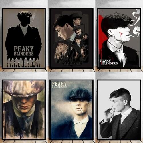 HOT TV Series Tom Shelby Modern Painting Poster Printmaking HD Pictures Printed on Canvas Used for Room Home Decor Wall Art