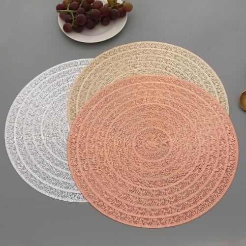 PVC Nordic Style Oil Resistant Non-slip Kitchen Placemat Coaster Insulation Pad Dish Coffee Cup Table Mat Home Decor 51091