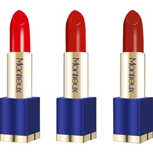 Matte Lipstick Waterproof Velvet Lip Stick Sexy Red Brown Pigments Makeup Matte Lipsticks Lips Moisturizing Lipstick QBMY