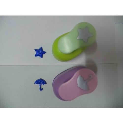 2pcs(2.5cm) star and umbrella shape craft punch set Punch Craft Scrapbooking school Paper Puncher eva hole punch free shipping