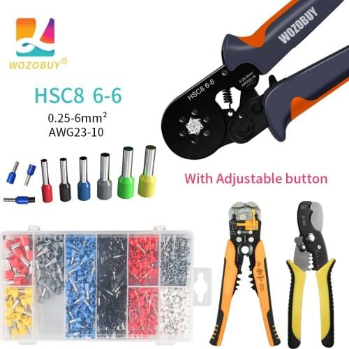 WOZOBUY 22-30 AWG Wire Stripping Tool Wire Cutter And Multi-Function Hand Tool，Electrician Crimping Tool Kit HSC8 6-6Pliers