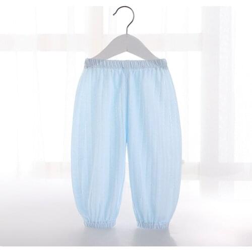 New Spring Summer Kids Boys Girls Thin Anti Mosquito Pants Fashion Solid Cotton Pants Trousers Baby Pajama Clothing