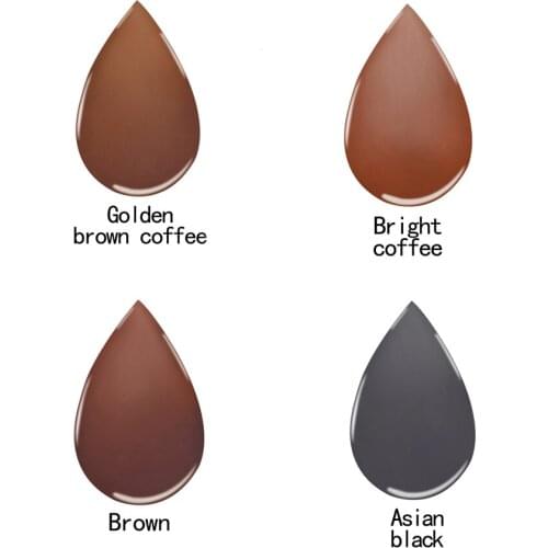 Permanent Makeup Tattoo Ink Pigment 4Pcs PCD Ink Set Eyebrow Lip Eyeliner Microblading Body Art Tattoo Manual Pen Needles Supply