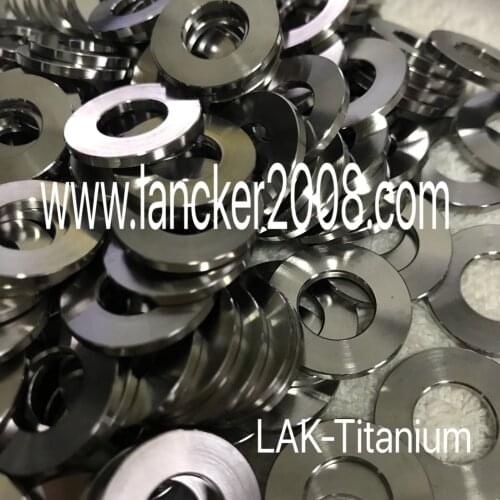 Titanium alloy flat plain washer 6.1*18*1.5 8.1*19*2 for Motor each 200pcs