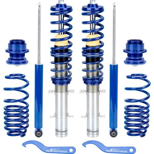 Coilover Suspension for Audi VW Golf MK4 for Seat Leon Skoda 1.8T 1.9TDi 2.3V5 Shock Absorber Blue