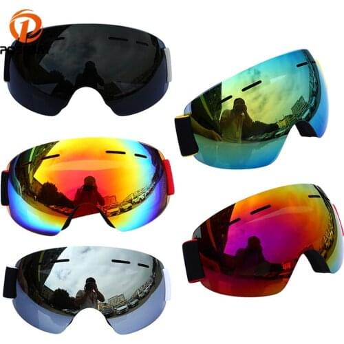 POSSBAY Vintage Motorcycle Goggles Glasses Men Women Motorbike Eyewear Dual-layer Snowboard Snowmobile Ski Goggles