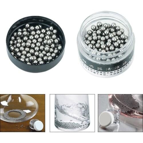 Professional Wine Decanters Glassware Cleaner Beads Practical Decanter Cleaning Beads Eco-friendly Stainless Steel Cleaner Beads