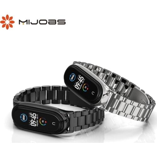 For Mi Band 5 Strap for Mi Band 4 Metal Bracelet for Xiaomi Miband 3 4 5 Correas Wrist Belt Xiomi Bend Replacement Accessories
