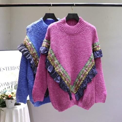 High Quality Sweater Women 2019 New Autumn Winter Womens Pullover Sweater Female Loose Casual Knitwear Tops