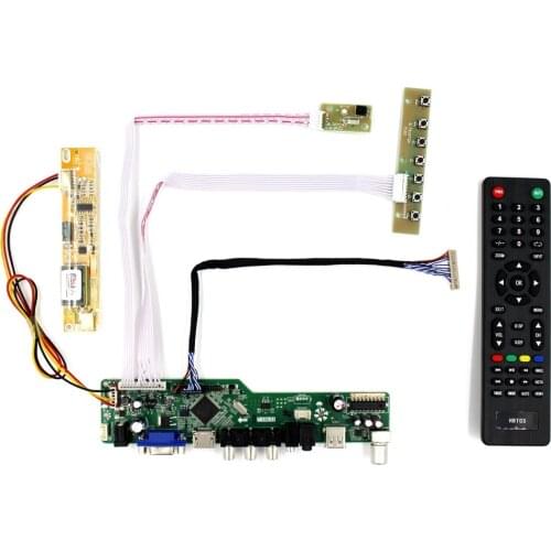 TV H DMI VGA AV USB Audio LCD Controller Board For 14.1" 15" LTN141X8 LP141XA CLAA141XF01 N150X1 L02 L03 1024x768 LCD Screen