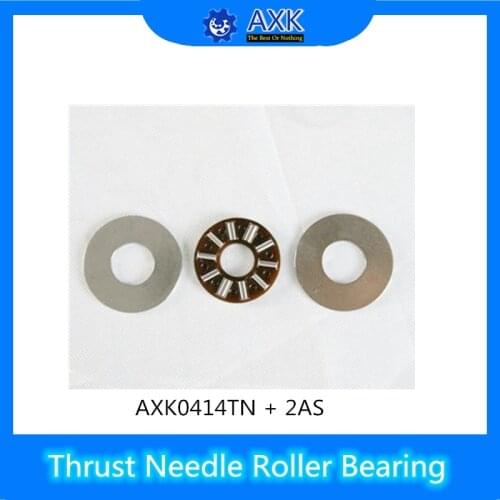 AXK0414TN + 2AS Thrust Needle Roller Bearing With Two AS0414 Washers 4*14*4mm ( 10 Pcs) AXK0414 889014 NTB0414 Bearings