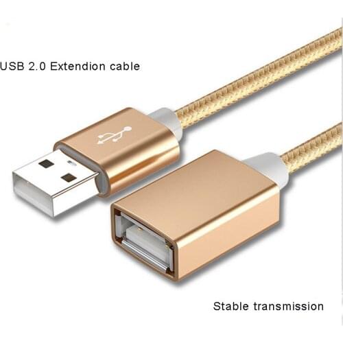 USB 2.0 Cable Super Speed USB Extension Cable 2.0 Male to Female 1m USB Data Sync Transfer Extender Cable