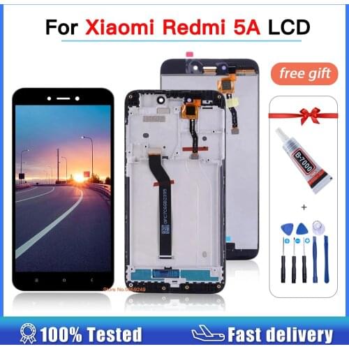 5.0'' high quality LCD For Xiaomi Redmi 5A Display Touch Screen Digitizer with Frame Replacement for Xiaomi Redmi 5A LCD Display