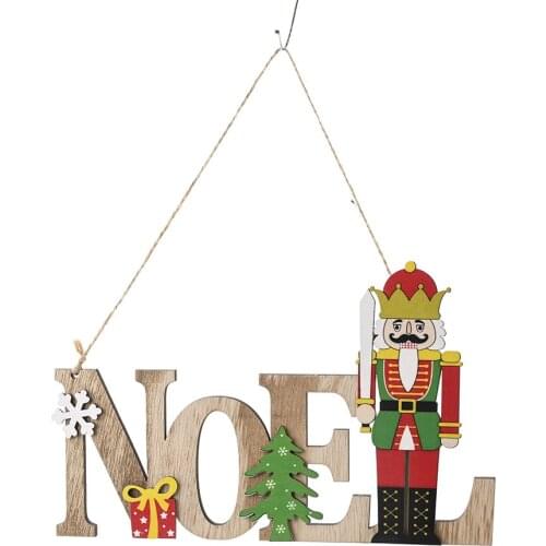2021 New Year Wooden Nutcracker Soldier Drop Xmas Ornament Christmas Kids Gifts Christmas Tree Pendant Decoration Navidad 2020