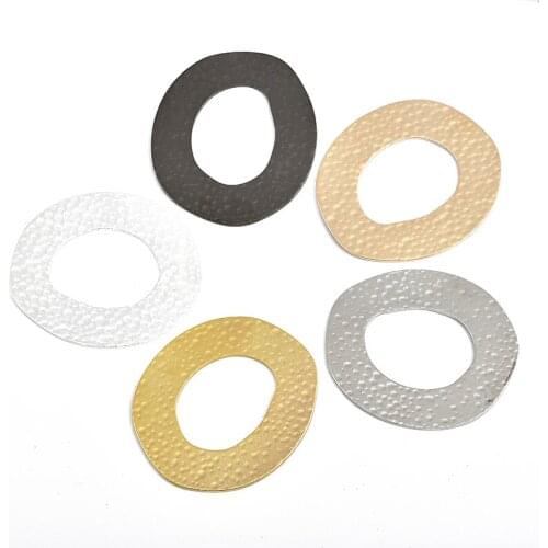 43*37.5*1mm double-sided percussion ripple dot irregular disc embossed special-shaped pendant, brass jewelry accessories