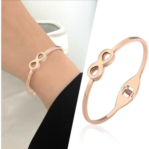 Gothic Accessories Rrose Gold 8 Words Friendship Bangle Jewelry Stainless Steel Bracele For Women Mens Bracelets 2021 Novelties