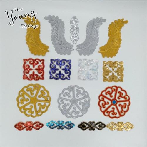 Fashion style Embroidery Applique Iron on patch Sewing Hot Melt Adhesive DIY Badges Clothing Accessories Supplies C6757-C6772