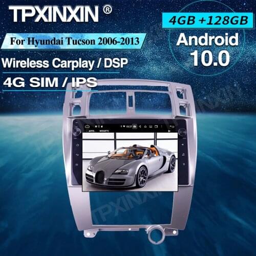 Android Car Radio 4+128G For Hyundai Tucson 2006-2013 Wireless Carplay Car Multimedia Player Headunit Audio Radio Navigtion DSP