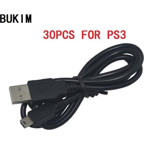 BUKIM 30 PCS USB Charge Cable for sony for PS3 Controller for playstation 3 charging cable