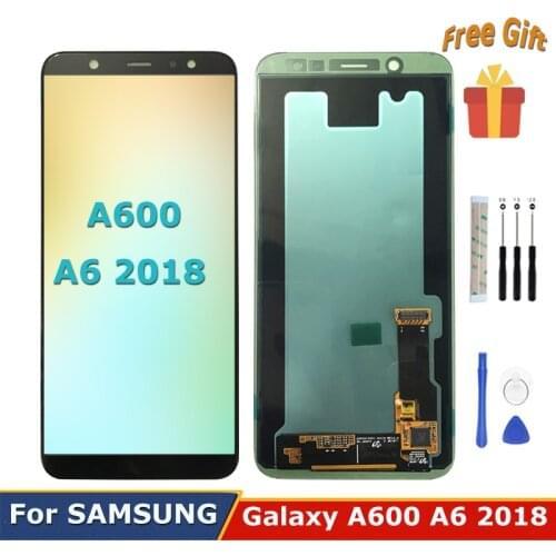 For Samsung Galaxy A6 2018 sm A600fn A600F A600 LCD Display Touch Screen Replacement Full Digitizer Assembly With Repair Tools