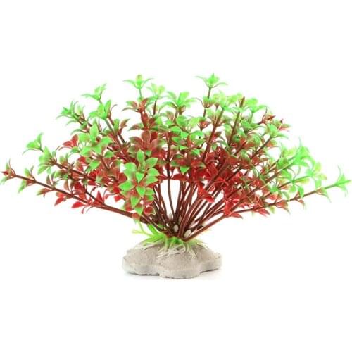 1 Pcs Fish Tank Decoration Simulation Water Plants Aquarium Landscaping Craft Gifts Placing Plate Accessories Plastic Ornaments