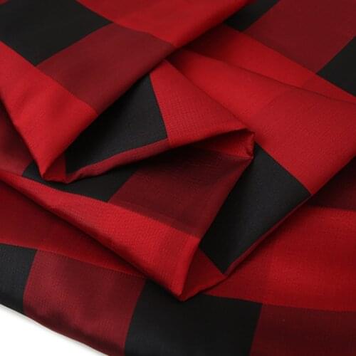 Red And Black Lattice Digital Printed Fabric For Dress Tissus Au MÈTre Telas Por Metro Tissu Vestidos Sewing Tela Ткань хлопок
