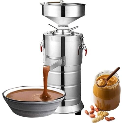1100W Electric Grinder Sesame Peanut Butter Machine Food Processor Commercial Home Sesame Masher 15kg/h