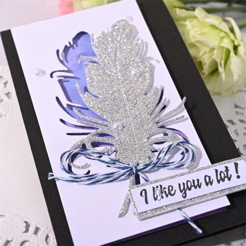 YaMinSanNiO Birds Feather Metal Cutting Dies For Scrapbooking Diy Album Card Handmade Techo Diary Making Embossing New 2021