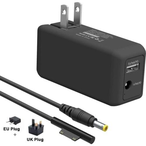 Laptop Mini Charger For MicroSoft SurFace 65W Portable for Microsoft Surface Pro 3 4 5 6 2017 Tablet/Surface Book/ Surface Go