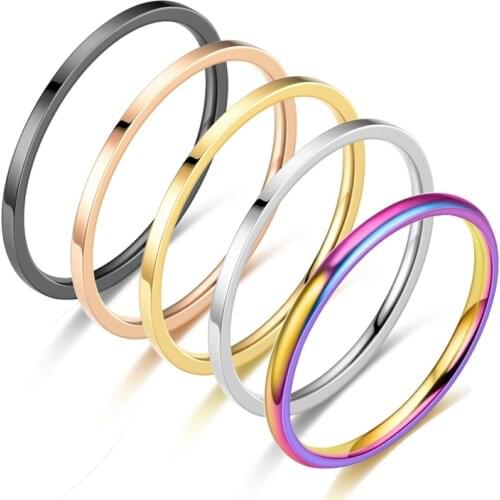 Stainless Titanium Steel Sensitive Temperature Sealing Glaze Colourful Ring Light Plate Feeling Warm Party Rings For Men Women