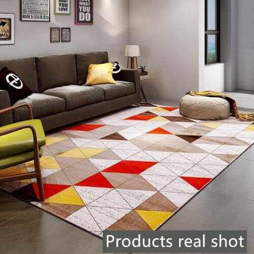 Nordic Modern Carpet Polyester Rug and Carpets for Living Room Floor Child Kids Play Mat Bedroom Bathroom Home Door Mat