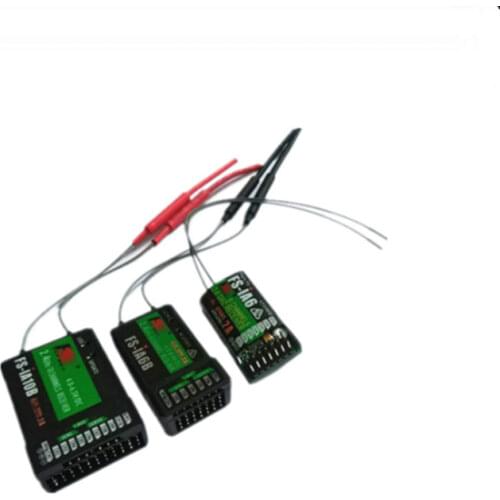 QX-MOTOR Original Flysky FS-IA6/FS-IA6B/FS-IA10B 6CH 2,4G antena Dual RC receptor para Flysky FS-I6 FSI6 FS-i6 fs-ia10b